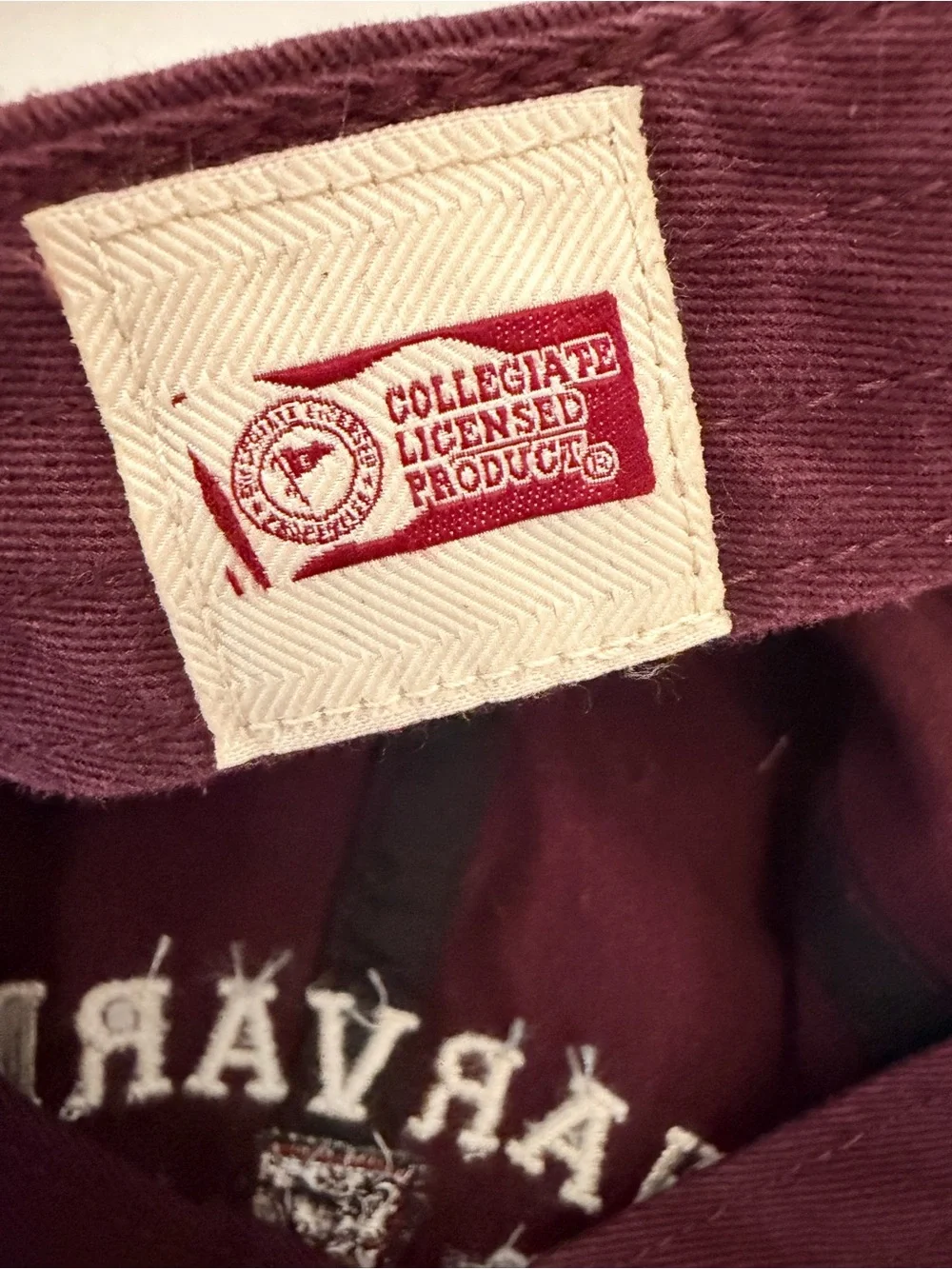 Harvard University ’47 Brand Crimson Embroidered Crest Adjustable Hat